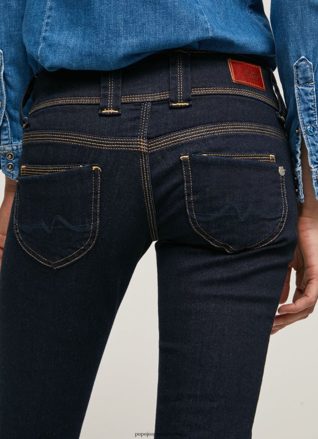 mujer jeans rectos con cintura baja de venus Pepe Jeans 44JTZ37 mezclilla - Imagen 5