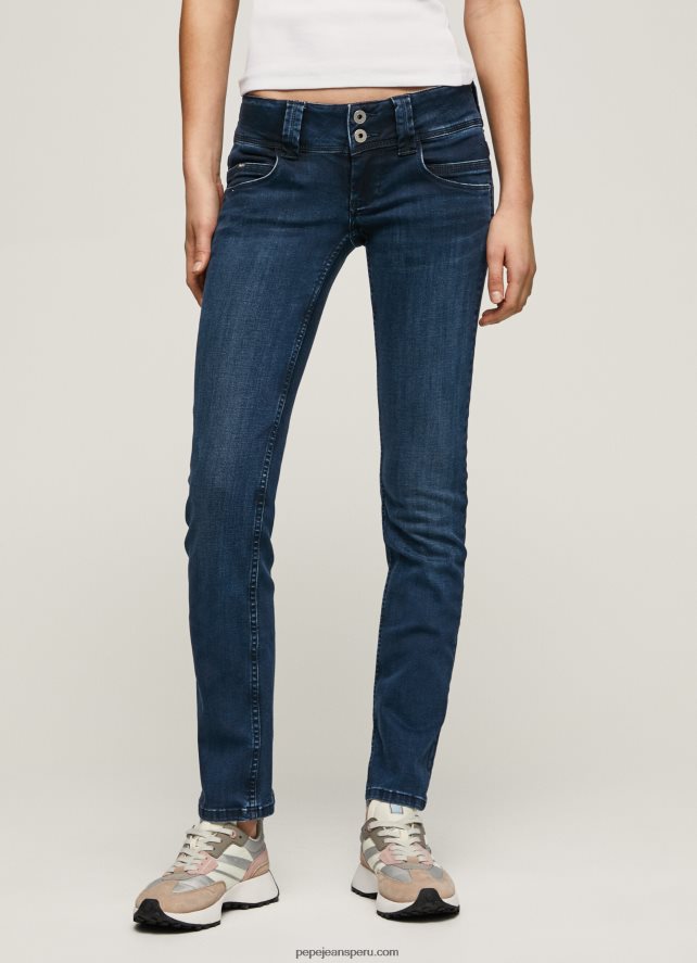 mujer jeans rectos con cintura baja de venus Pepe Jeans 44JTZ3 mezclilla - Imagen 2
