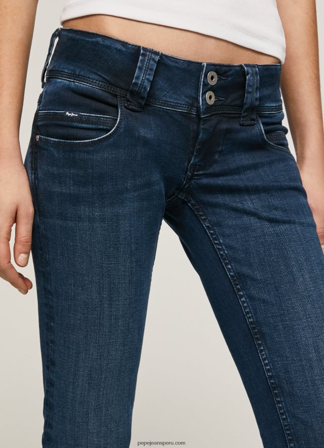 mujer jeans rectos con cintura baja de venus Pepe Jeans 44JTZ3 mezclilla - Imagen 3