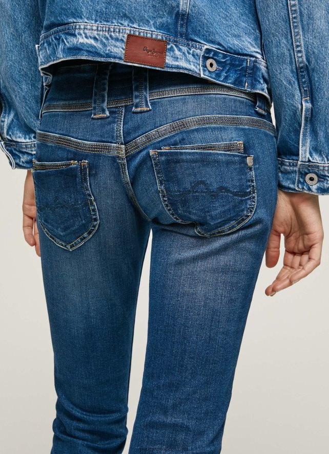 mujer jeans rectos con cintura baja de venus Pepe Jeans 44JTZ5 mezclilla - Imagen 5
