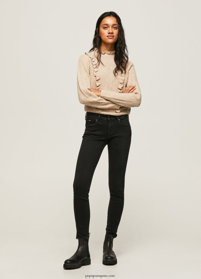 mujer jeans soho de corte slim con cintura media Pepe Jeans 44JTZ56 mezclilla - Imagen 1