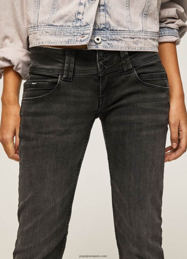 mujer jeans venus de corte regular y tiro bajo Pepe Jeans 44JTZ15 mezclilla - Imagen 3