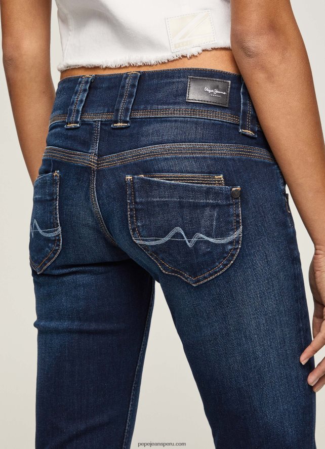 mujer jeans venus de corte regular y tiro bajo Pepe Jeans 44JTZ30 mezclilla - Imagen 5