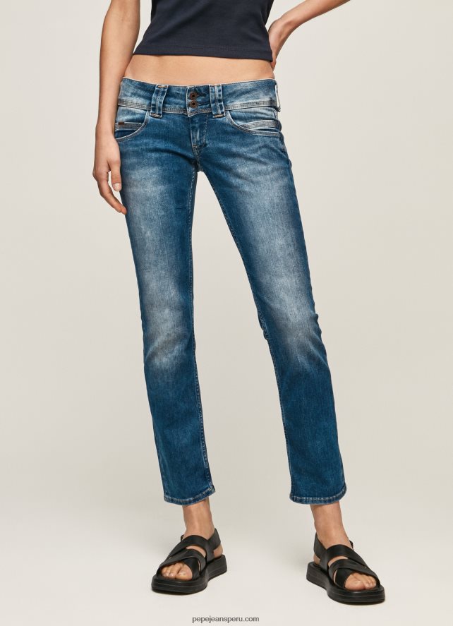 mujer jeans venus de corte regular y tiro bajo Pepe Jeans 44JTZ31 mezclilla - Imagen 2