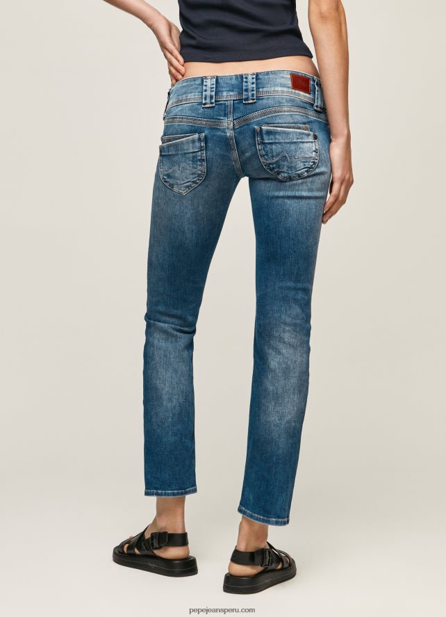 mujer jeans venus de corte regular y tiro bajo Pepe Jeans 44JTZ31 mezclilla - Imagen 4