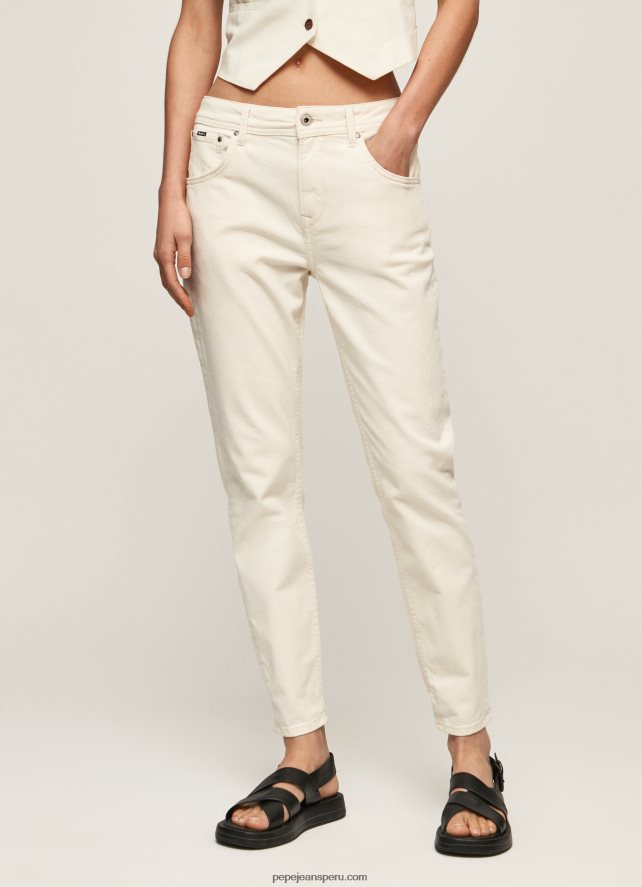 mujer jeans violeta mom carrot fit de cintura alta Pepe Jeans 44JTZ93 mezclilla - Imagen 2