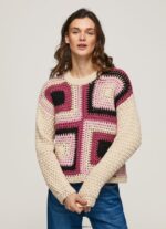 mujer jersey cuello perkins crochet Pepe Jeans 44JTZ246 fuerte