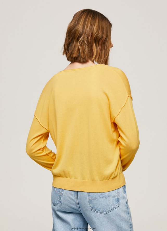 mujer jersey de ajuste holgado con escote en v Pepe Jeans 44JTZ257 brillar - Imagen 4