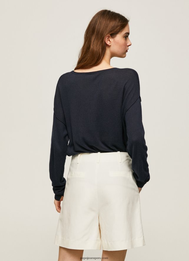 mujer jersey de corte relajado con cuello barco Pepe Jeans 44JTZ254 dulwich - Imagen 4