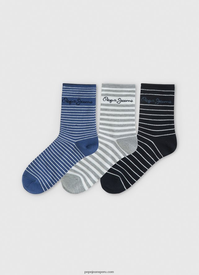 mujer pack de 3 pares de calcetines Pepe Jeans 44JTZ559 multi - Imagen 2