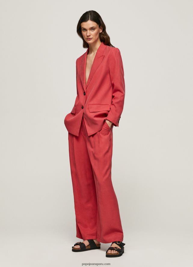 mujer_pantalones_anchos_plisados_pepe_jeans_44jtz289_estudio_rojo.jpg mujer pantalones anchos plisados Pepe Jeans 44JTZ289 estudio rojo - Imagen 1