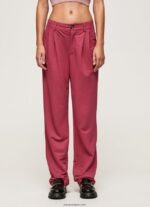 mujer pantalones chinos fluidos Pepe Jeans 44JTZ296 rubor oscuro - Imagen 2