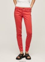 mujer pantalones pitillo clásicos Pepe Jeans 44JTZ315 estudio rojo - Imagen 2