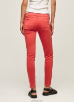 mujer pantalones pitillo clásicos Pepe Jeans 44JTZ315 estudio rojo - Imagen 4