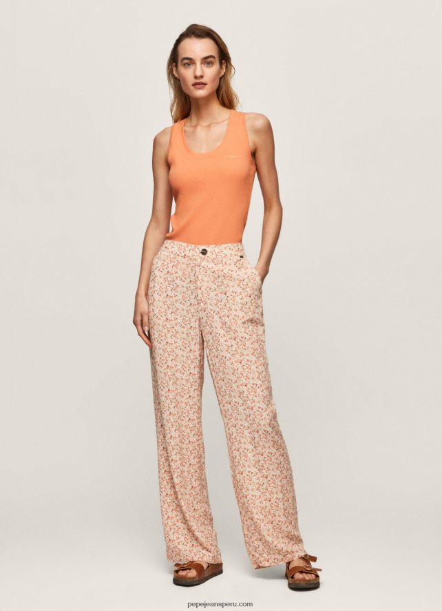 mujer pantalones rectos con estampado floral Pepe Jeans 44JTZ314 multi - Imagen 2