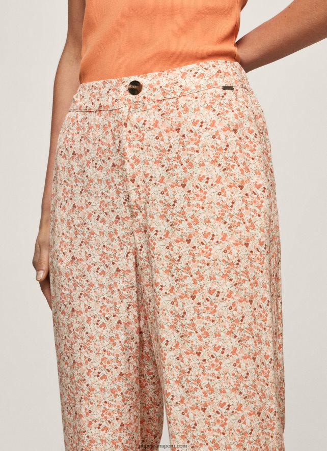 mujer pantalones rectos con estampado floral Pepe Jeans 44JTZ314 multi - Imagen 4