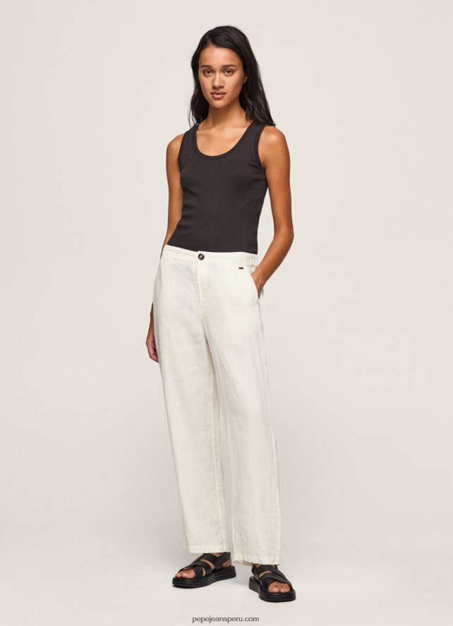 mujer_pantalones_rectos_de_tejido_fluido_pepe_jeans_44jtz311_mousse.jpg mujer pantalones rectos de tejido fluido Pepe Jeans 44JTZ311 mousse - Imagen 1