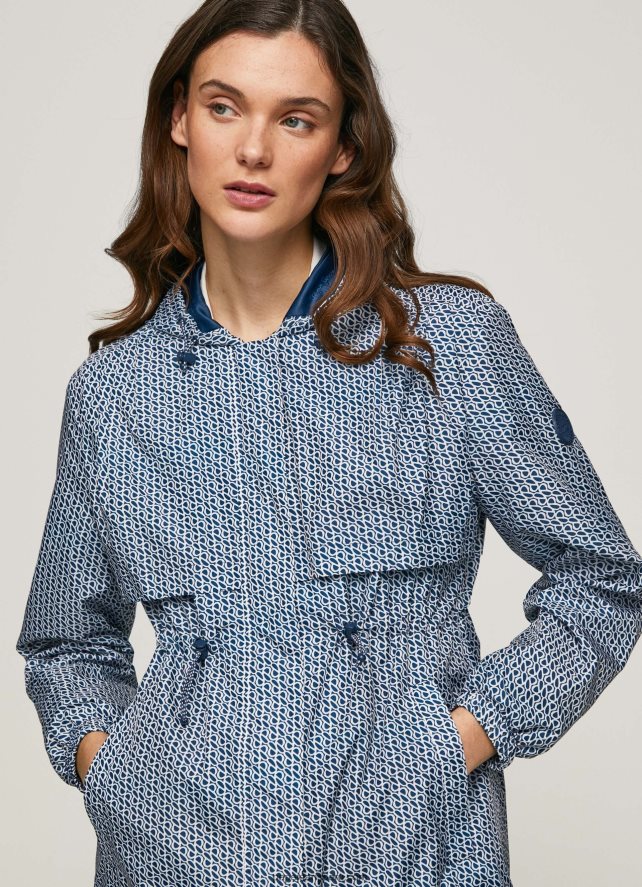 mujer parka ligera con logo en toda la prenda Pepe Jeans 44JTZ137 multi - Imagen 3