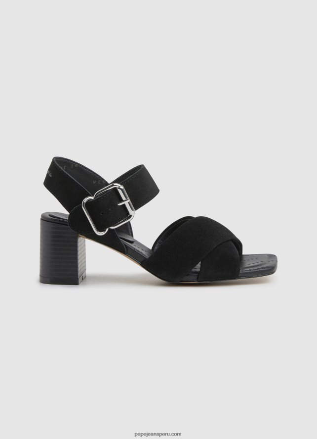 mujer_sandalias_altea_basic_ante_pepe_jeans_44jtz648_negro.jpg mujer sandalias altea basic ante Pepe Jeans 44JTZ648 negro - Imagen 1