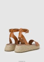 mujer sandalias kate con cuña grabada Pepe Jeans 44JTZ677 tabaco - Imagen 4