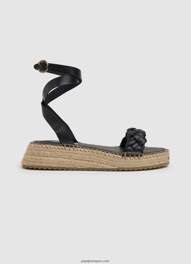 mujer_sandalias_kate_con_cuna_trenzada_pepe_jeans_44jtz676_negro.jpg mujer sandalias kate con cuña trenzada Pepe Jeans 44JTZ676 negro - Imagen 1