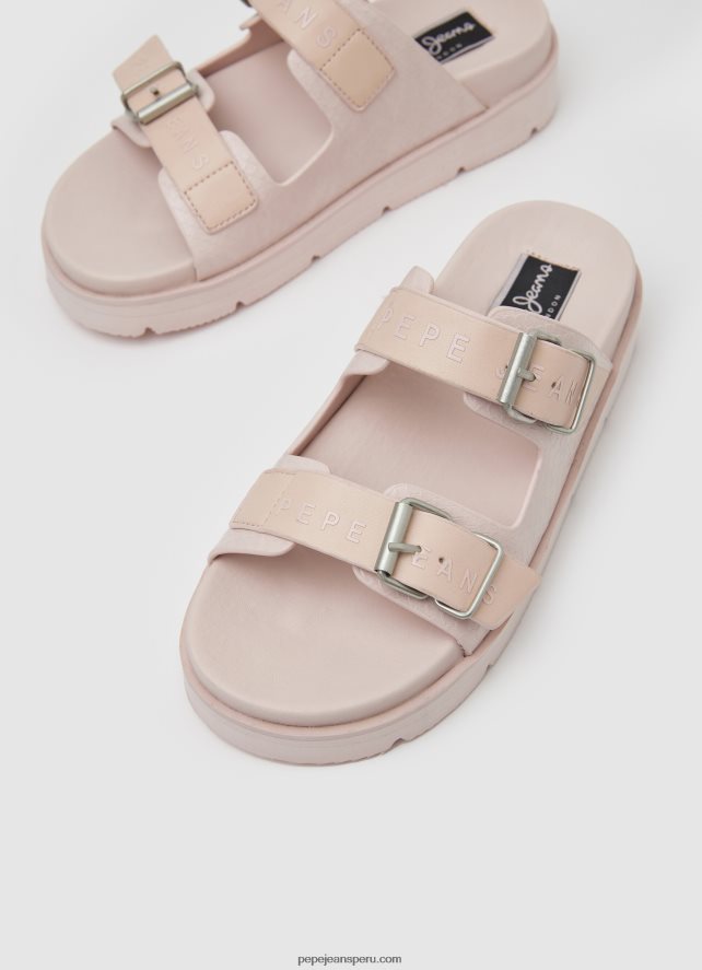mujer sandalias polar park con doble hebilla Pepe Jeans 44JTZ669 Rosa claro - Imagen 3