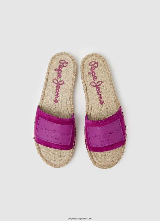 mujer sandalias siva berry de piel Pepe Jeans 44JTZ680 ciruela clara - Imagen 2