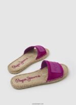 mujer sandalias siva berry de piel Pepe Jeans 44JTZ680 ciruela clara - Imagen 4