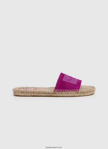 mujer sandalias siva berry de piel Pepe Jeans 44JTZ680 ciruela clara