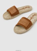 mujer sandalias siva berry de piel Pepe Jeans 44JTZ682 coñac - Imagen 3