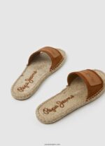 mujer sandalias siva berry de piel Pepe Jeans 44JTZ682 coñac - Imagen 4
