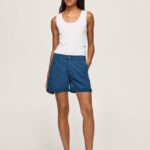 mujer shorts chinos de corte estándar Pepe Jeans 44JTZ523 océano