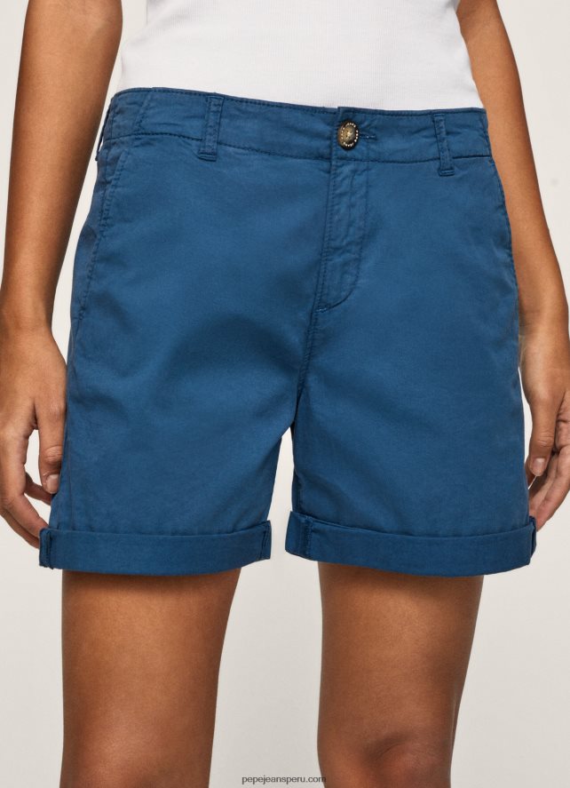 mujer shorts chinos de corte estándar Pepe Jeans 44JTZ523 océano - Imagen 3