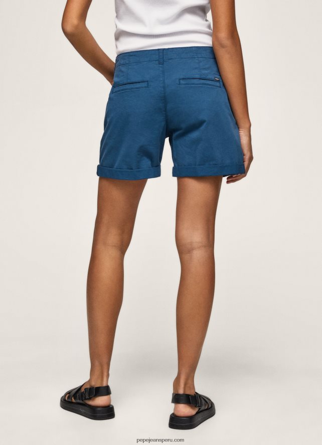 mujer shorts chinos de corte estándar Pepe Jeans 44JTZ523 océano - Imagen 4