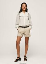 mujer shorts chinos de corte estándar Pepe Jeans 44JTZ524 piedra