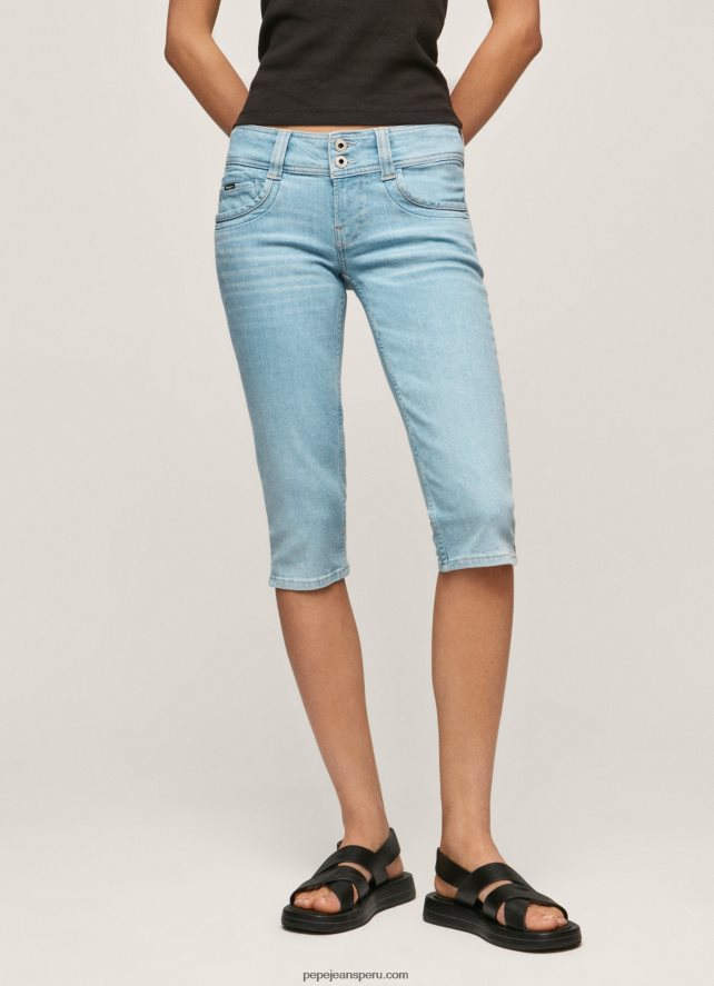 mujer shorts de mezclilla 3/4 de corte estándar Pepe Jeans 44JTZ520 mezclilla - Imagen 2