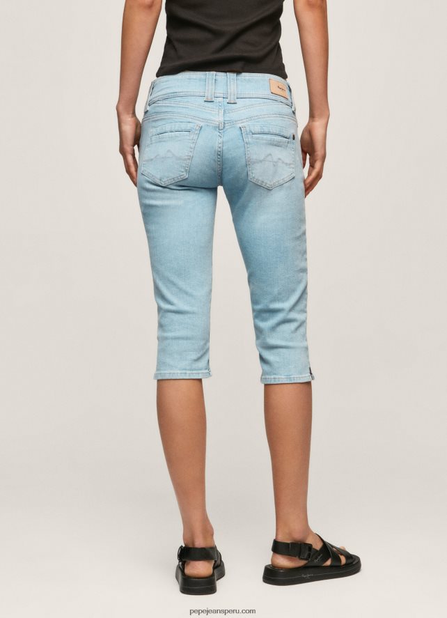 mujer shorts de mezclilla 3/4 de corte estándar Pepe Jeans 44JTZ520 mezclilla - Imagen 5