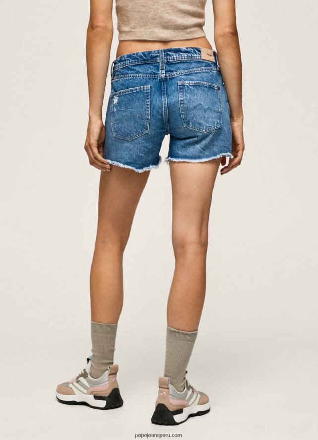 mujer shorts de mezclilla de corte estándar Pepe Jeans 44JTZ103 mezclilla - Imagen 4