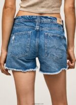 mujer shorts de mezclilla de corte estándar Pepe Jeans 44JTZ103 mezclilla - Imagen 5