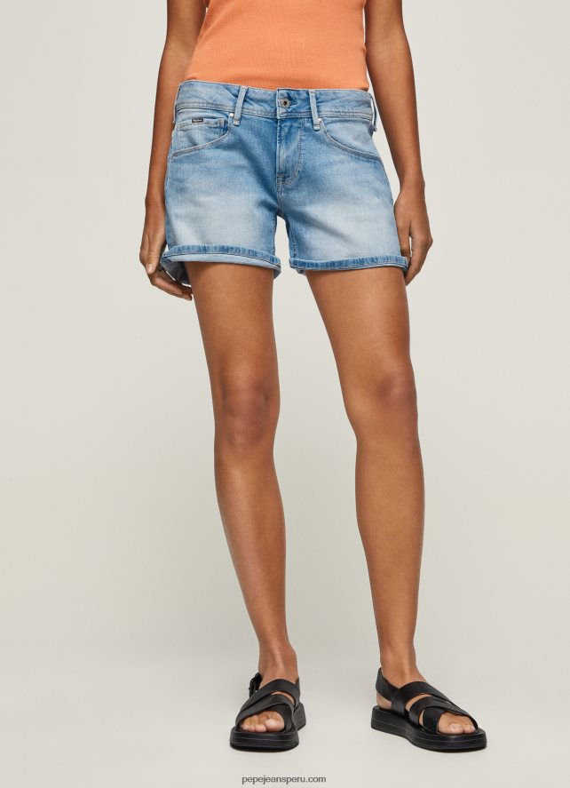 mujer shorts de mezclilla de corte estándar Pepe Jeans 44JTZ514 mezclilla - Imagen 2