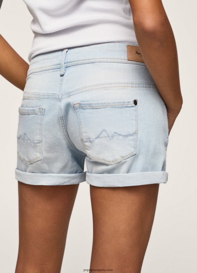mujer shorts de mezclilla de corte estándar Pepe Jeans 44JTZ521 mezclilla - Imagen 5