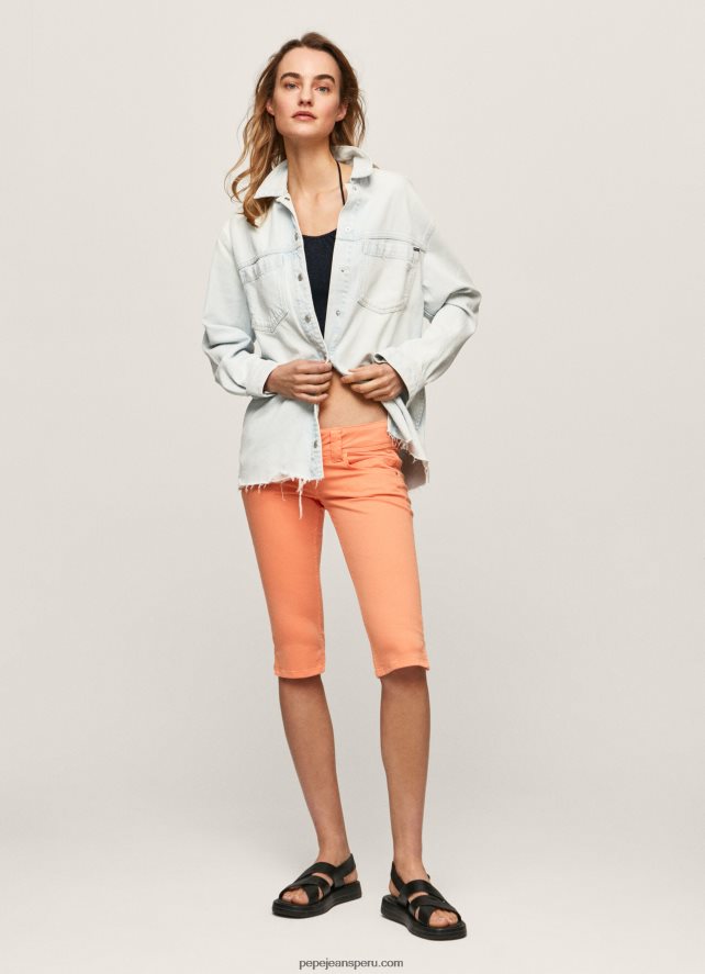 mujer_shorts_vaqueros_capri_pepe_jeans_44jtz528_durazno.jpg mujer shorts vaqueros capri Pepe Jeans 44JTZ528 durazno - Imagen 1