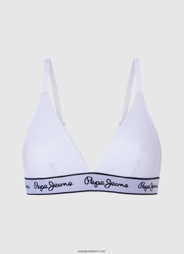 mujer_sujetador_de_algodon_elastico_pepe_jeans_44jtz540_blanco.jpg mujer sujetador de algodón elástico Pepe Jeans 44JTZ540 blanco - Imagen 1