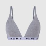 mujer sujetador triangular de algodón Pepe Jeans 44JTZ566 gris marga