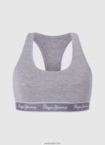 mujer tanga clásica con logo estampado Pepe Jeans 44JTZ545 gris marga - Imagen 3