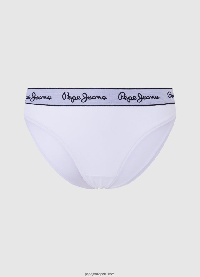 mujer tanga clásica con logo estampado Pepe Jeans 44JTZ545 gris marga - Imagen 5