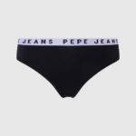 mujer tanga clásica con logo estampado Pepe Jeans 44JTZ569 negro