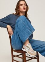 mujer tenis combinados con estampado lucky Pepe Jeans 44JTZ574 plata perla