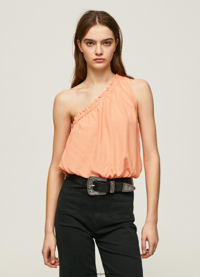 mujer_top_con_escote_asimetrico_pepe_jeans_44jtz355_durazno.jpg mujer top con escote asimétrico Pepe Jeans 44JTZ355 durazno - Imagen 1