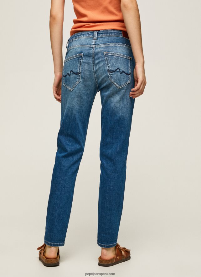mujer vaqueros Carey de tiro medio holgados Pepe Jeans 44JTZ80 mezclilla - Imagen 4